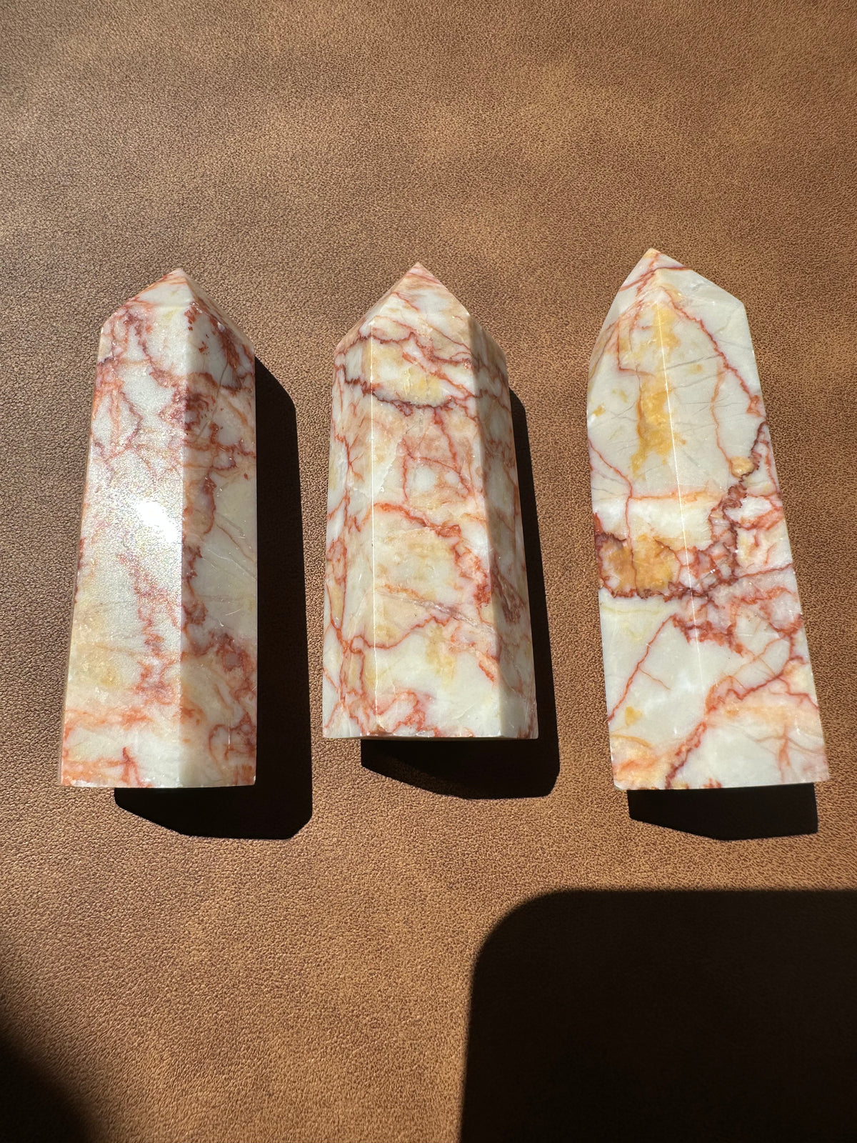 Red Picasso Jasper Tower | Natural Stone 6–10cm