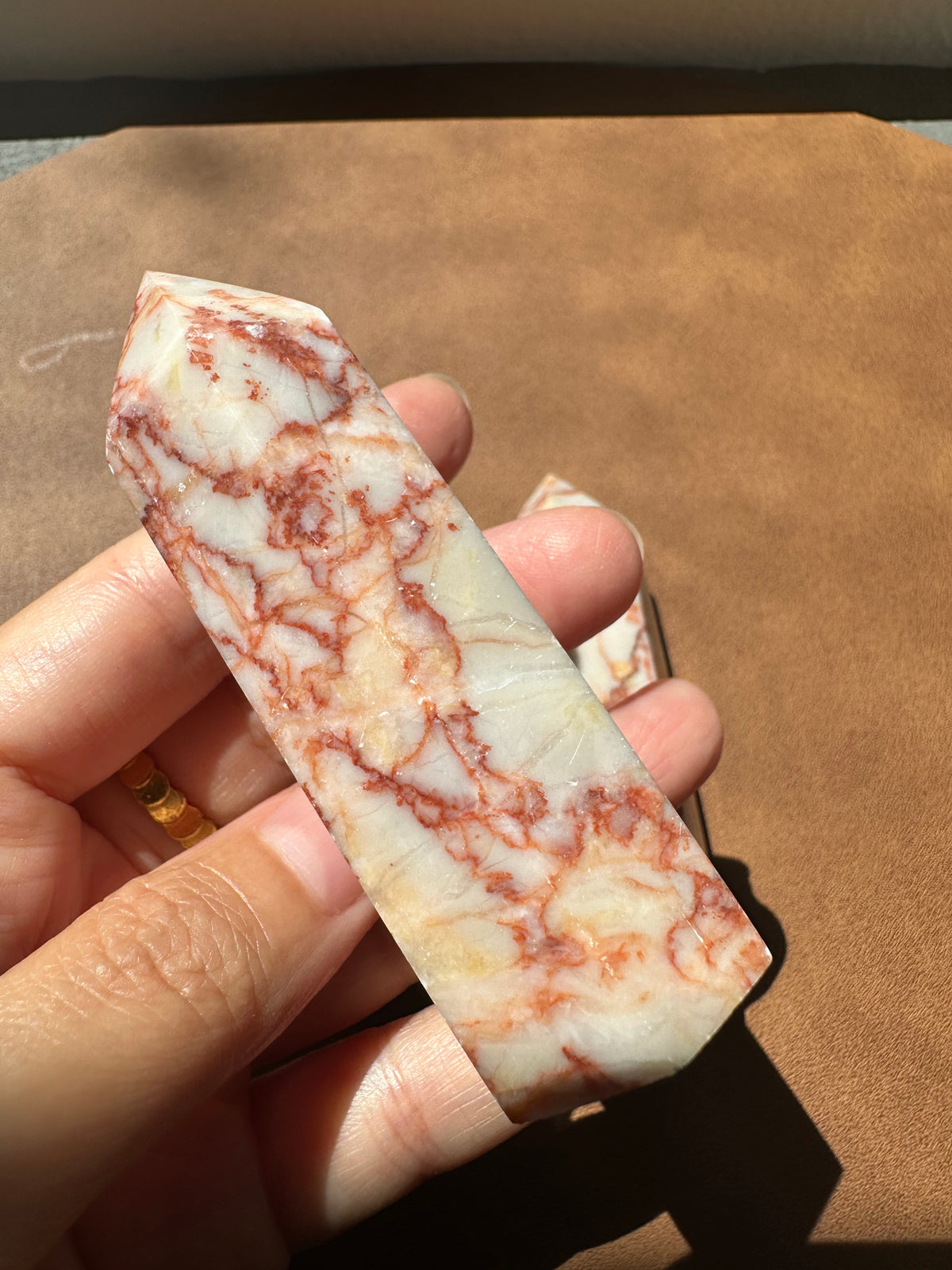 Red Picasso Jasper Tower | Natural Stone 6–10cm