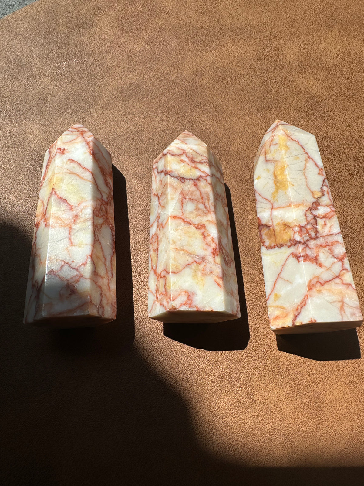 Red Picasso Jasper Tower | Natural Stone 6–10cm