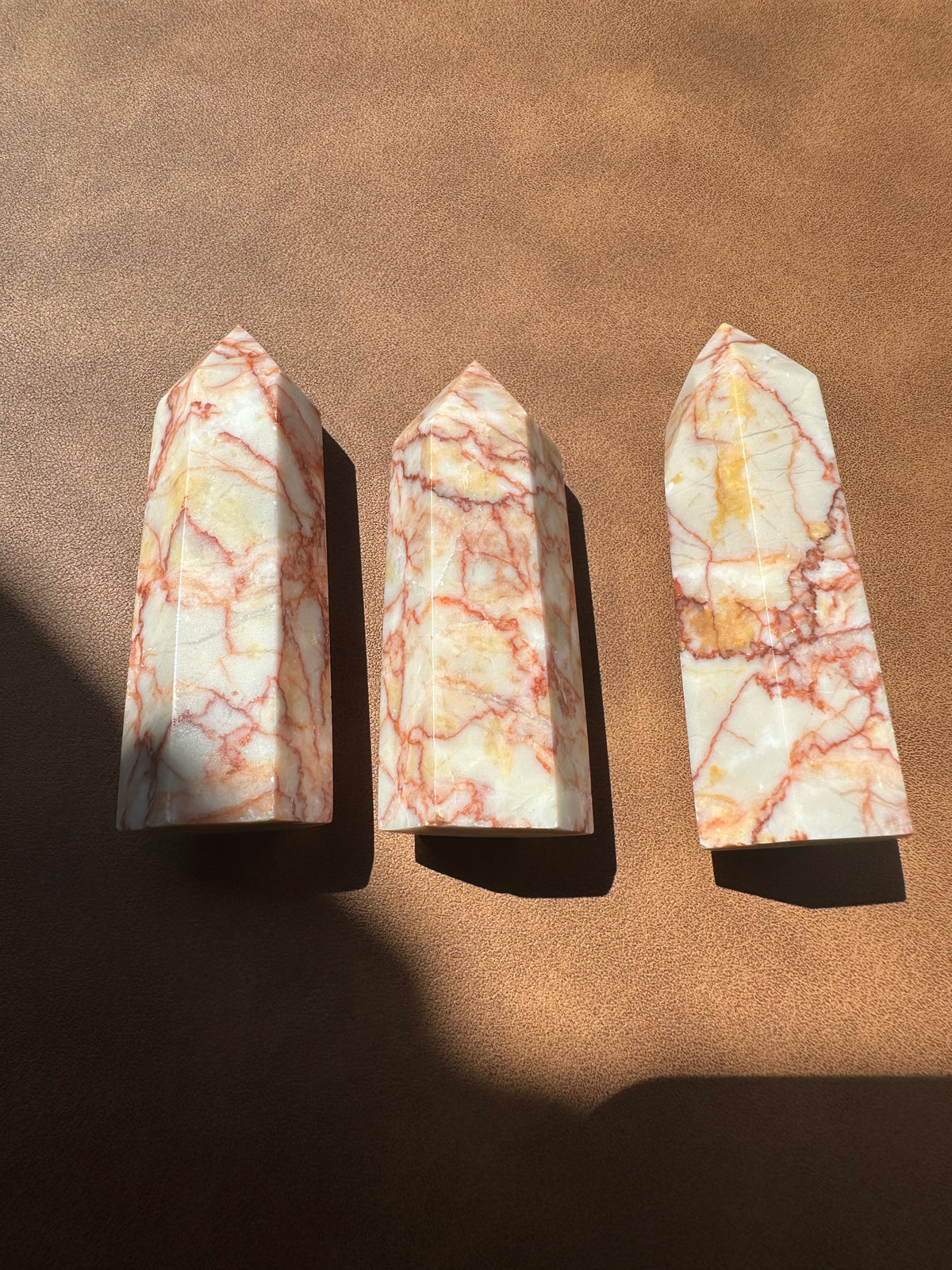 Red Picasso Jasper Tower | Natural Stone 6–10cm