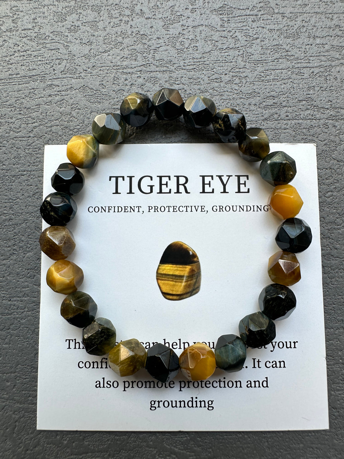 Mixed Tiger’s Eye Bracelet | Blue, Golden & Yellow 8mm Beads
