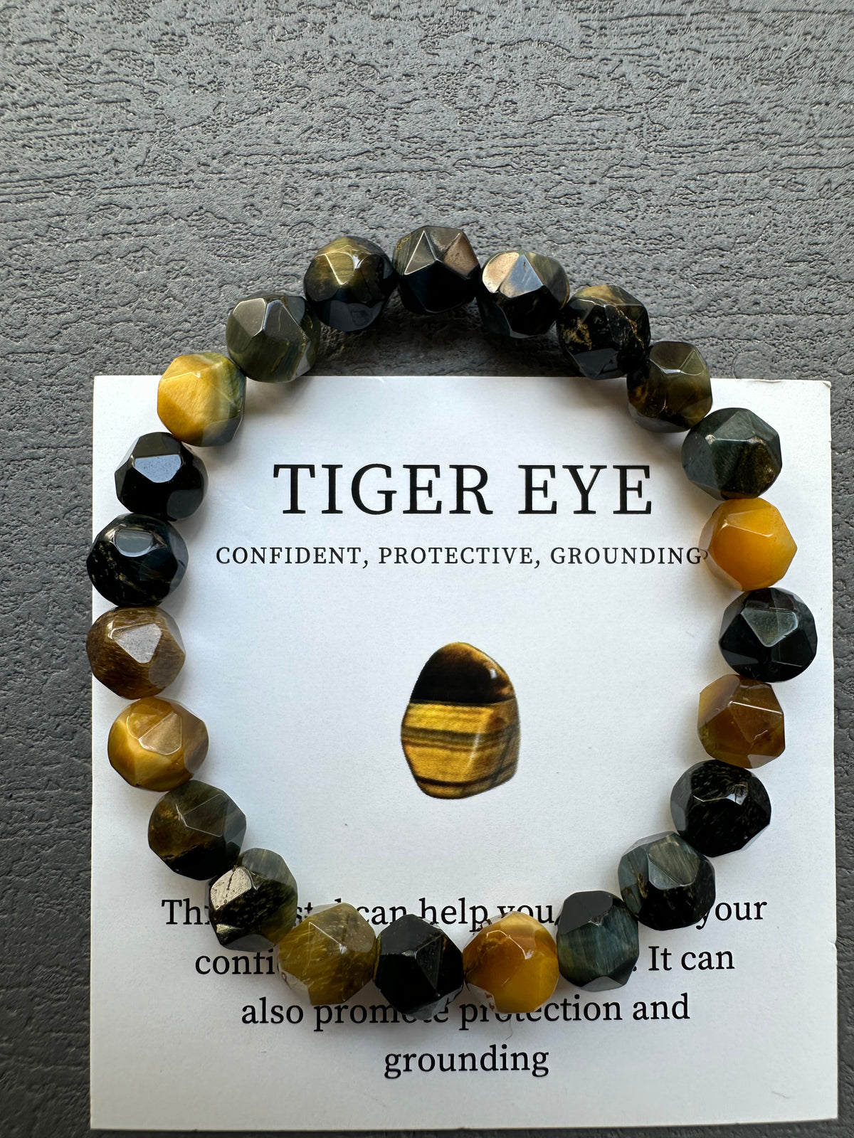 Mixed Tiger’s Eye Bracelet | Blue, Golden & Yellow 8mm Beads