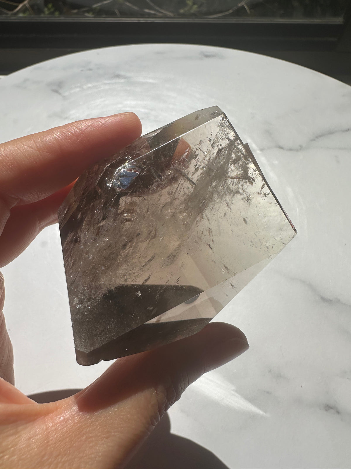 Smoky Quartz Freeform with Rainbow | 154g 6.5cm Exact Piece #3
