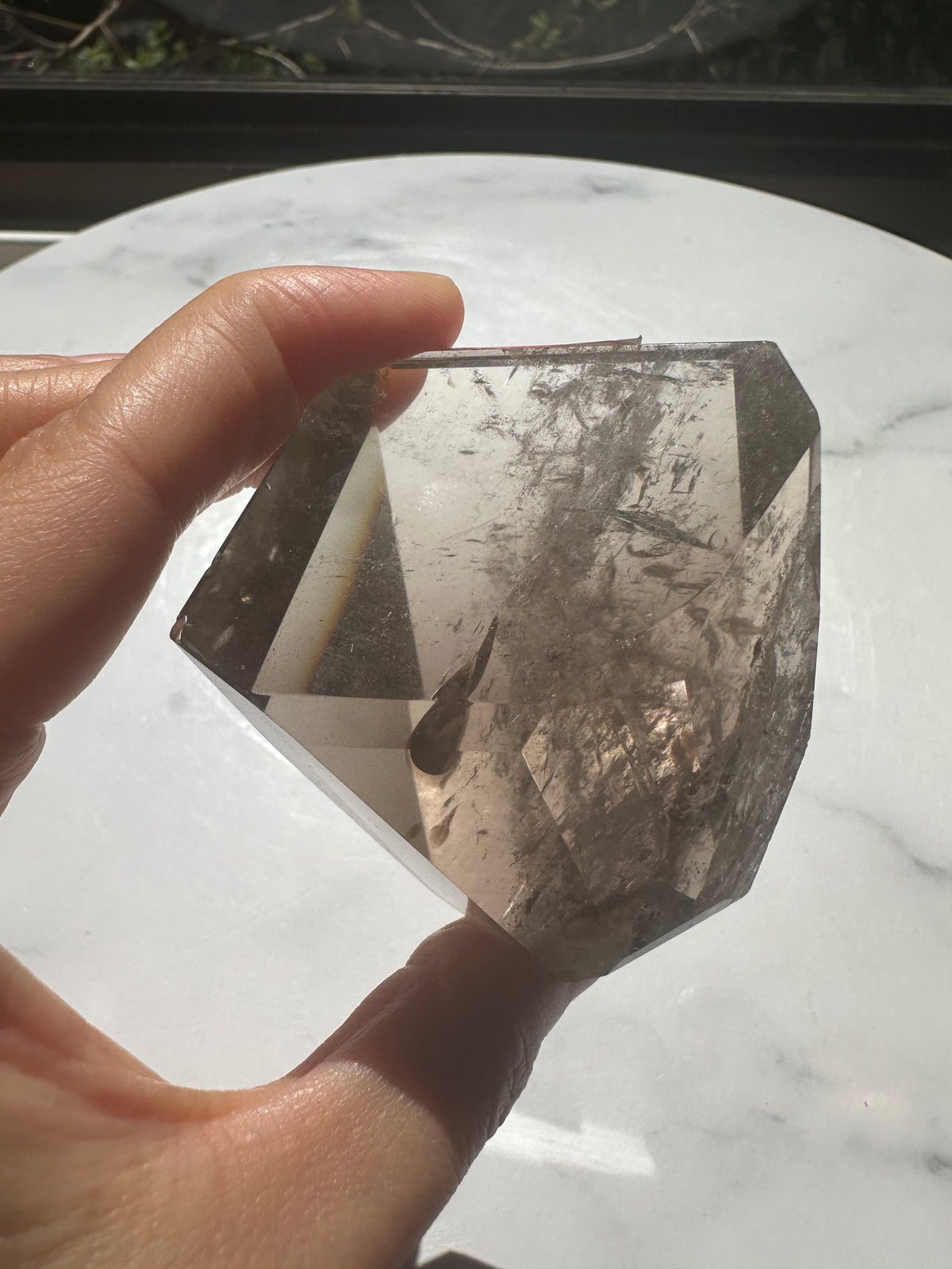 Smoky Quartz Freeform with Rainbow | 154g 6.5cm Exact Piece #3