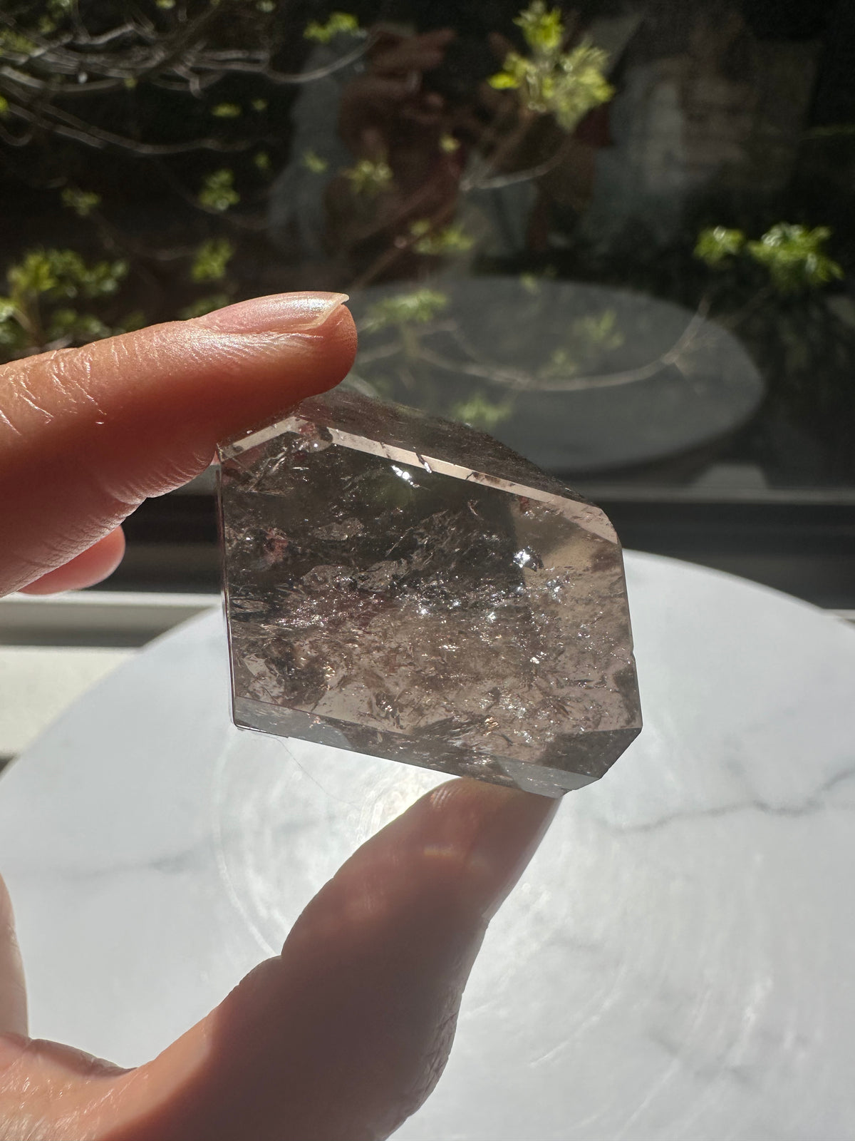 Smoky Quartz Freeform with Rainbow | 154g 6.5cm Exact Piece #3