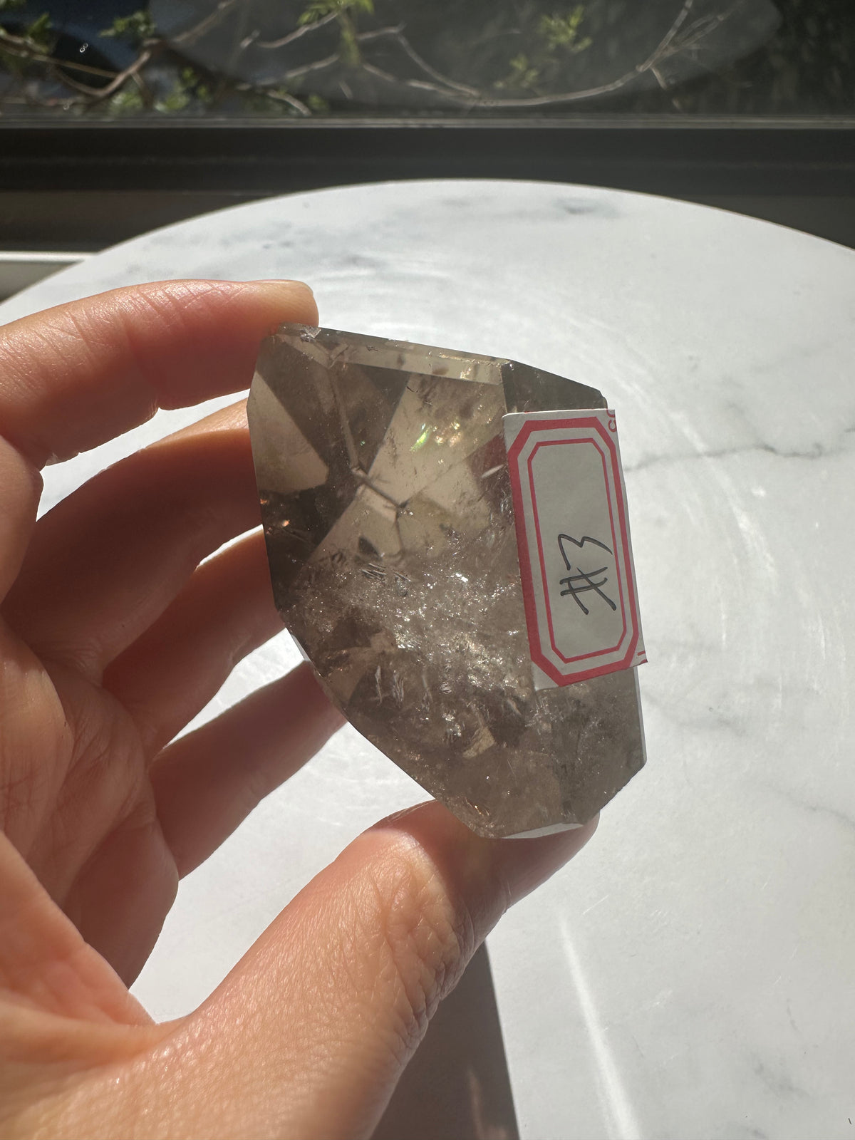 Smoky Quartz Freeform with Rainbow | 154g 6.5cm Exact Piece #3