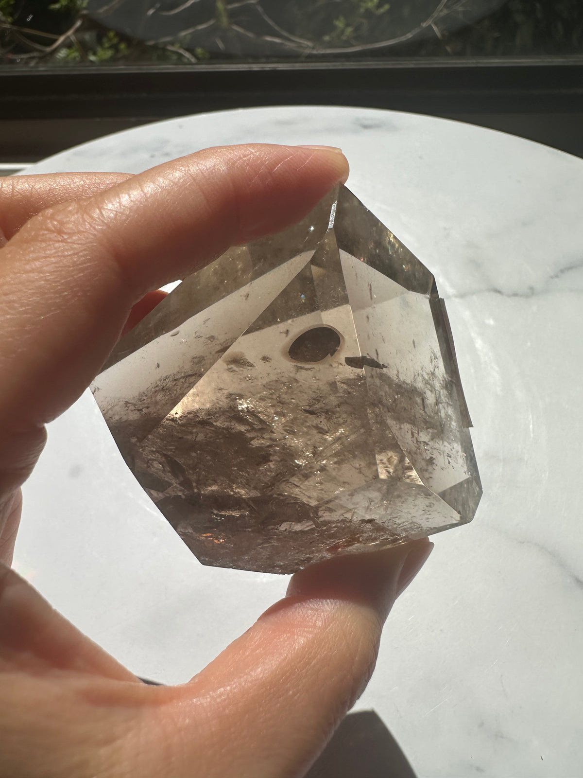 Smoky Quartz Freeform with Rainbow | 154g 6.5cm Exact Piece #3