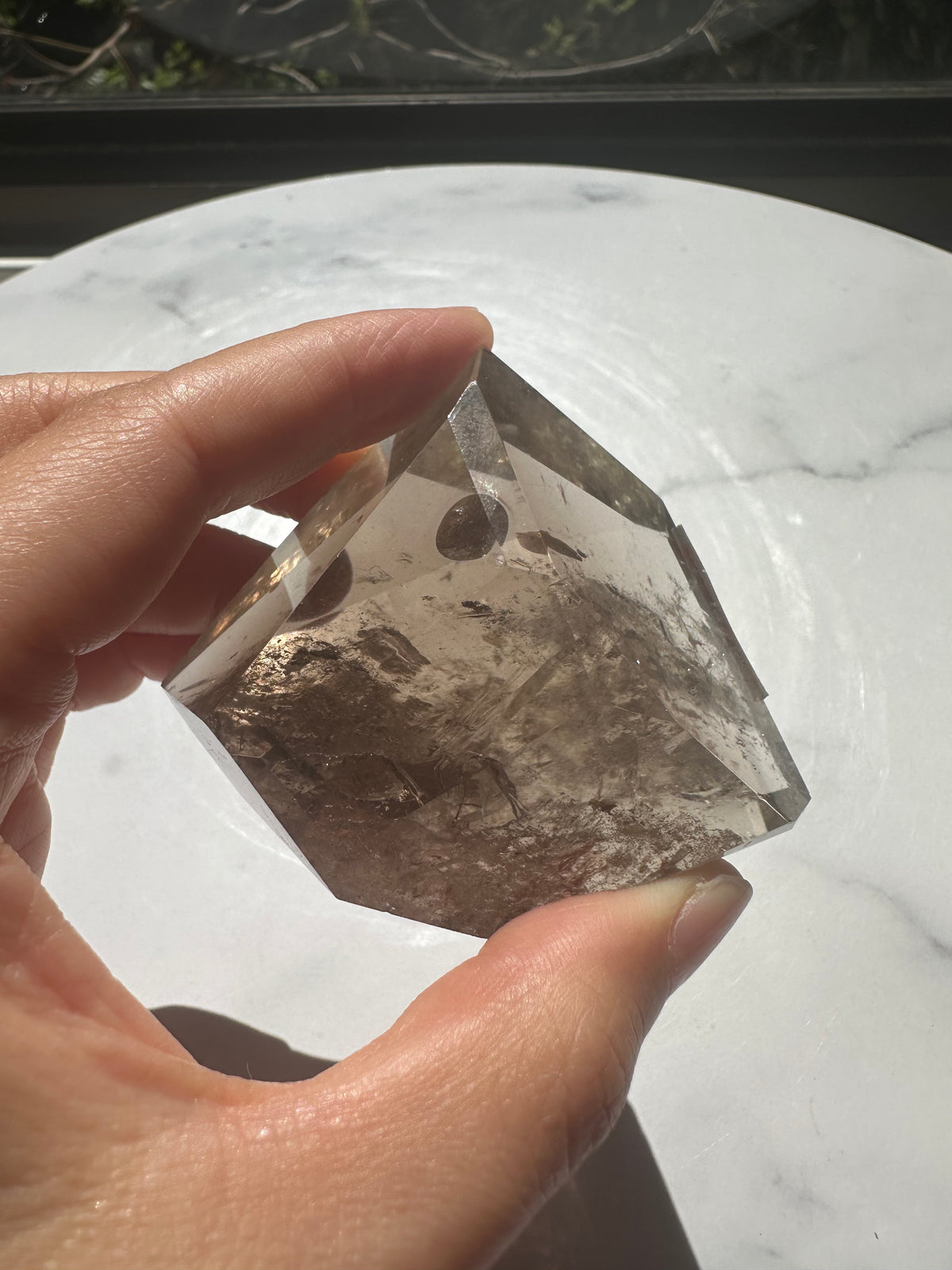 Smoky Quartz Freeform with Rainbow | 154g 6.5cm Exact Piece #3