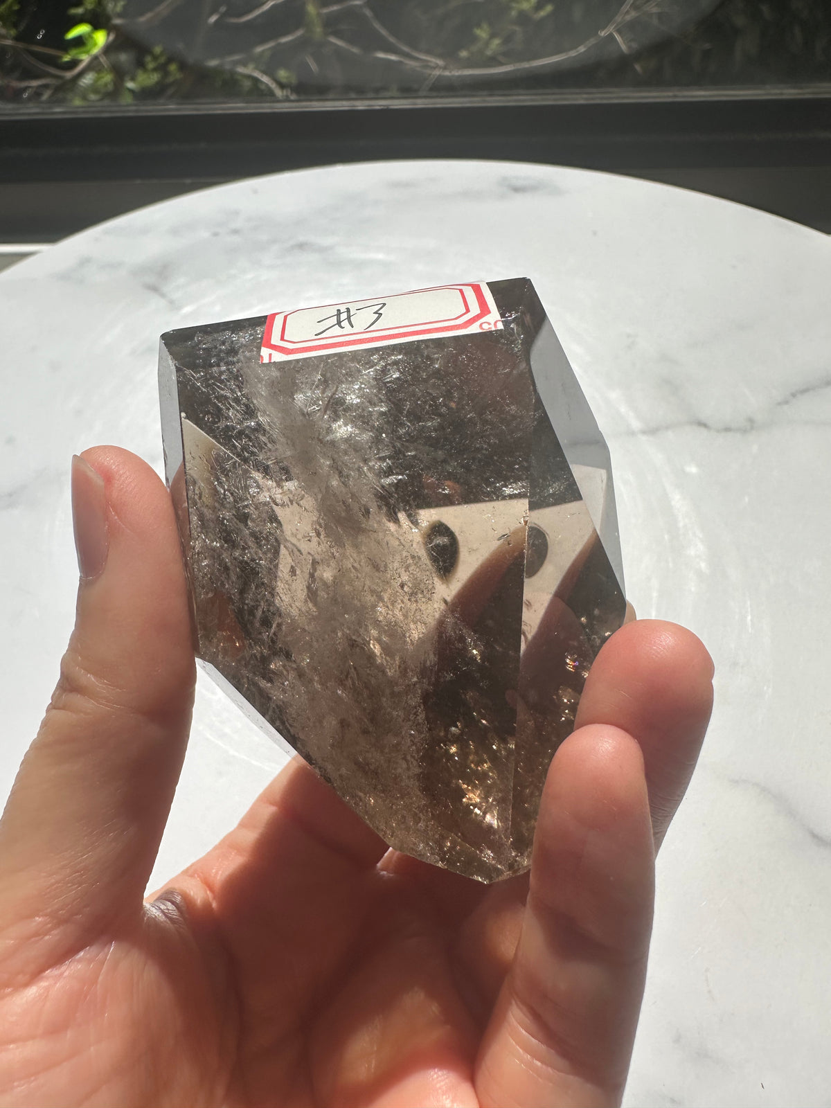 Smoky Quartz Freeform with Rainbow | 154g 6.5cm Exact Piece #3