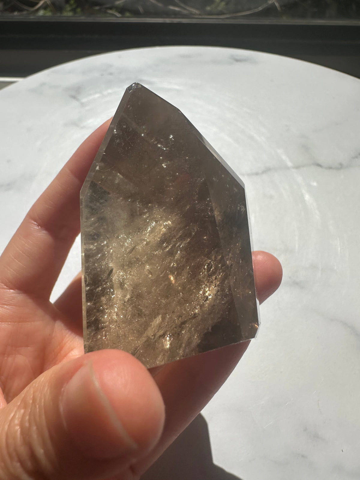 Smoky Quartz Freeform with Rainbow | 154g 6.5cm Exact Piece #3