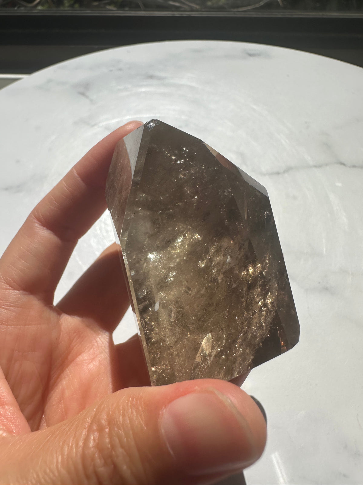 Smoky Quartz Freeform with Rainbow | 154g 6.5cm Exact Piece #3