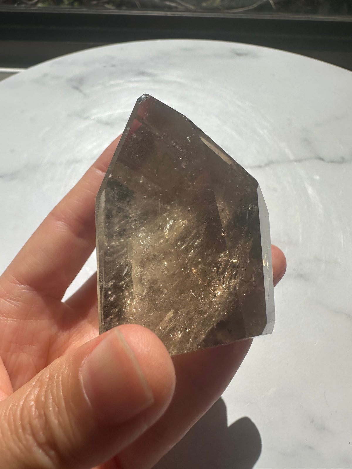 Smoky Quartz Freeform with Rainbow | 154g 6.5cm Exact Piece #3