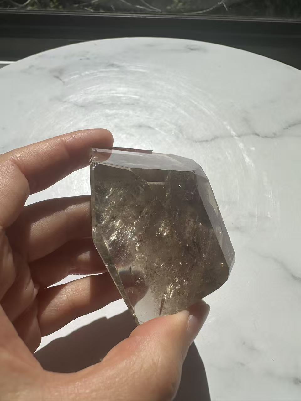 Smoky Quartz Freeform with Rainbow | 154g 6.5cm Exact Piece #3