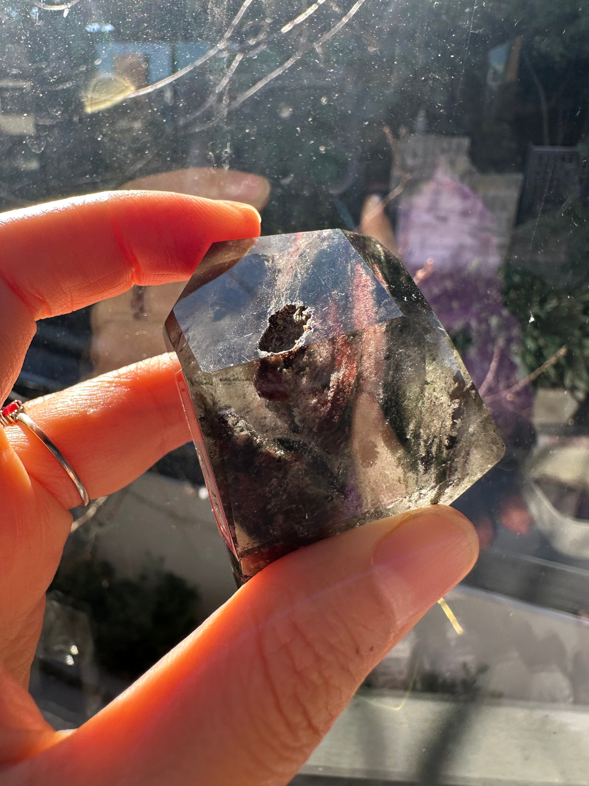 Garden Quartz Green Phantom Freeform – 96g #2 — exact crystal, view 9 of 14