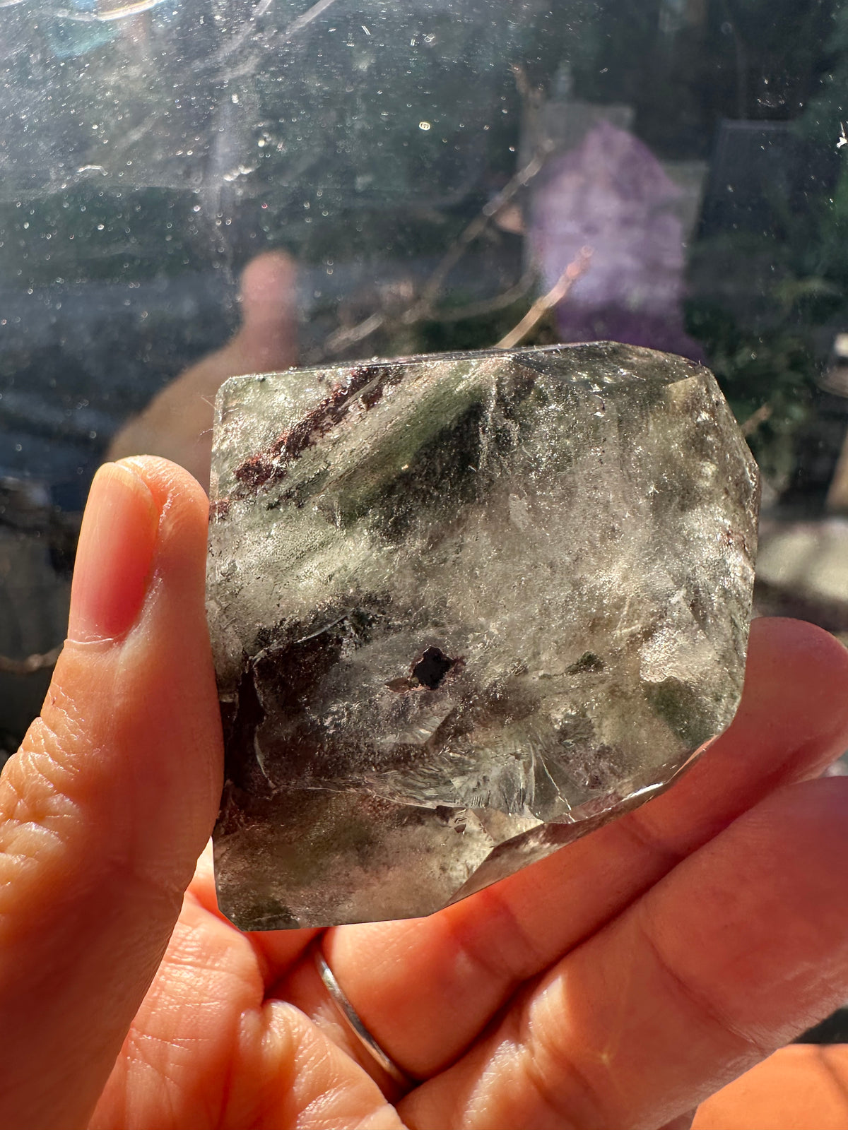 Garden Quartz Green Phantom Freeform – 96g #2 — exact crystal, view 4 of 14