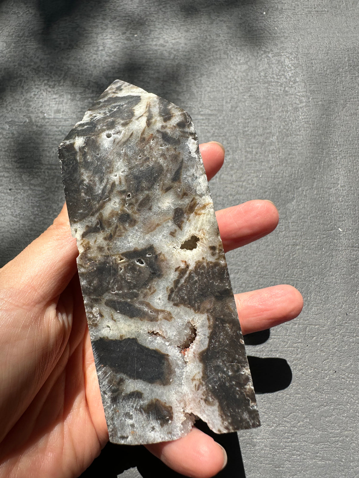 Sphalerite Tower with Contrasting Mineral Texture | 349g 9.9cm Exact Piece #1