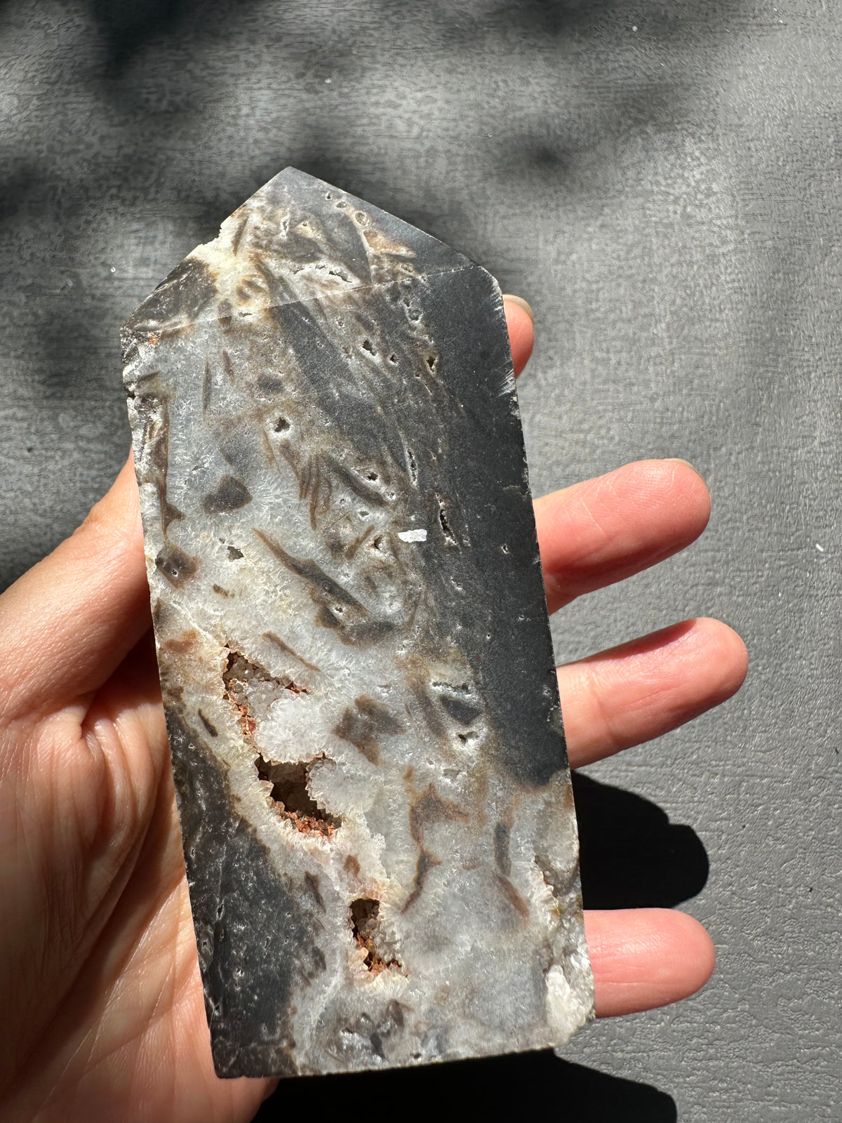 Sphalerite Tower with Contrasting Mineral Texture | 349g 9.9cm Exact Piece #1