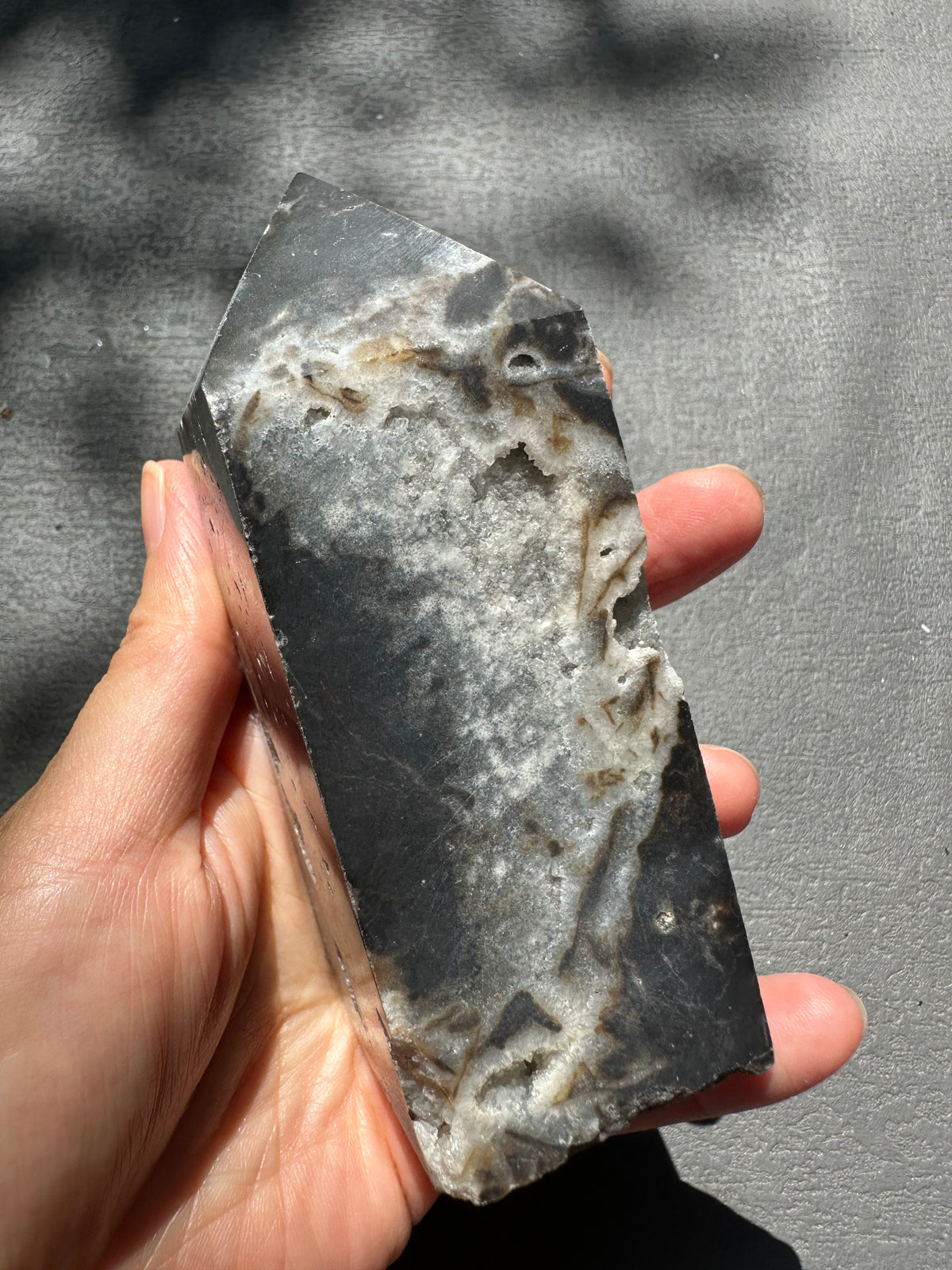 Sphalerite Tower with Contrasting Mineral Texture | 349g 9.9cm Exact Piece #1