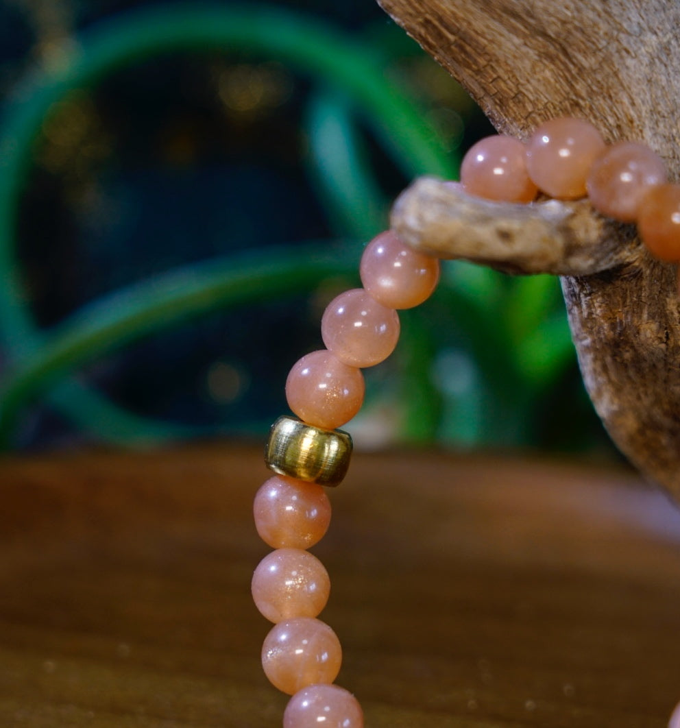 Sunstone Bracelet | Natural 7mm Stretch Beads