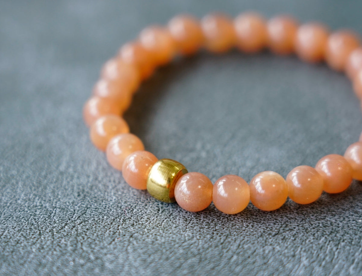 Sunstone Bracelet | Natural 7mm Stretch Beads