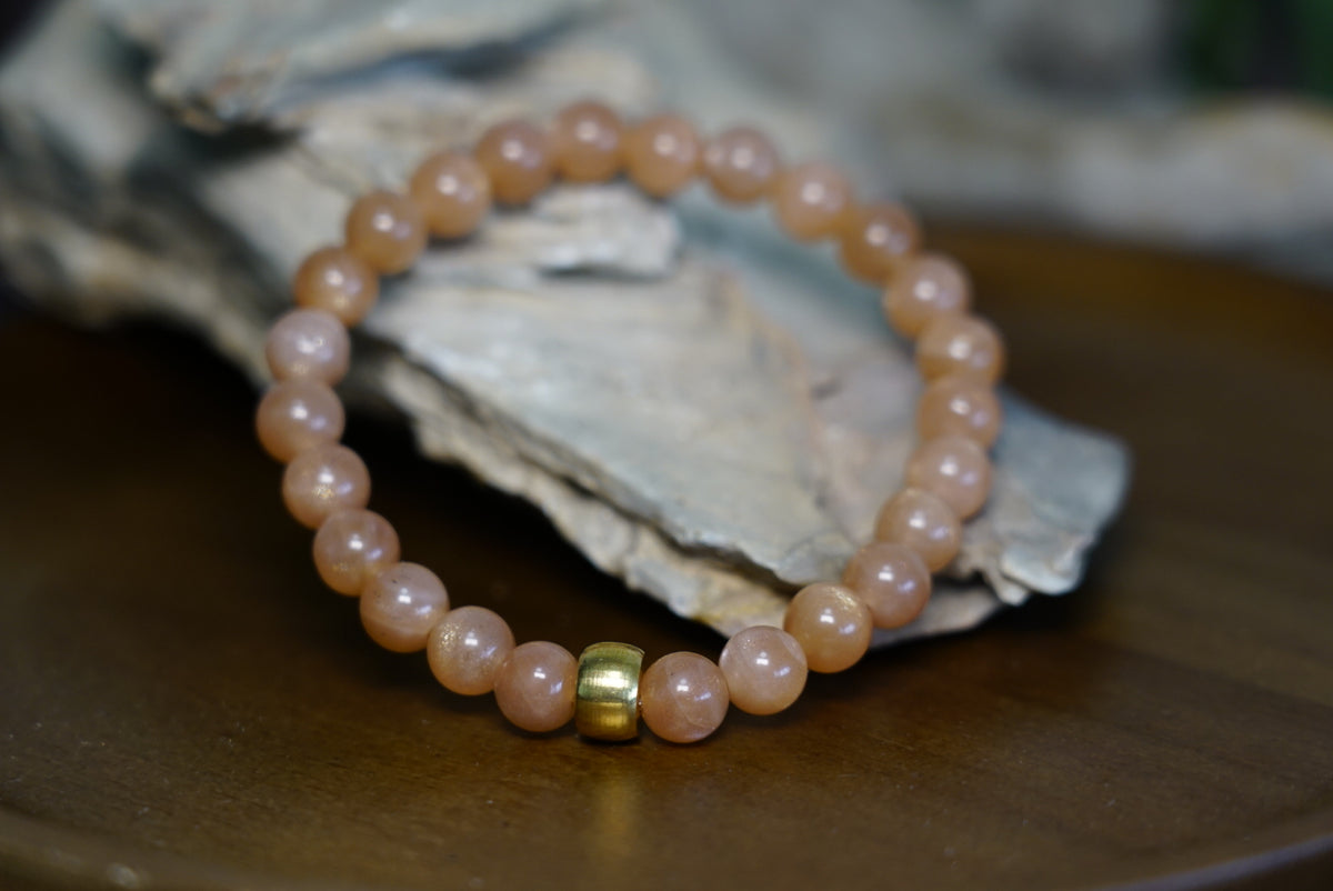 Sunstone Bracelet | Natural 7mm Stretch Beads