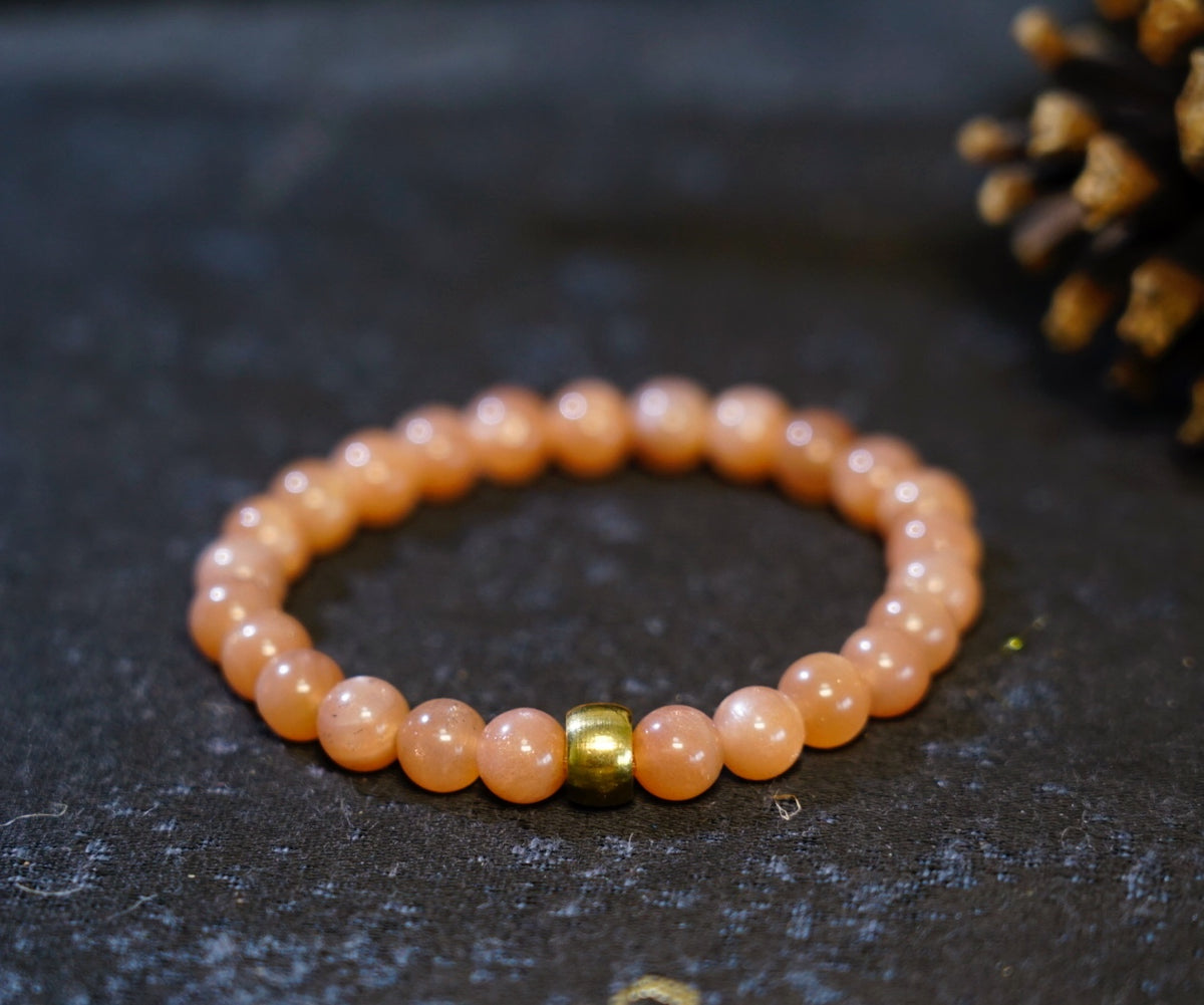 Sunstone Bracelet | Natural 7mm Stretch Beads