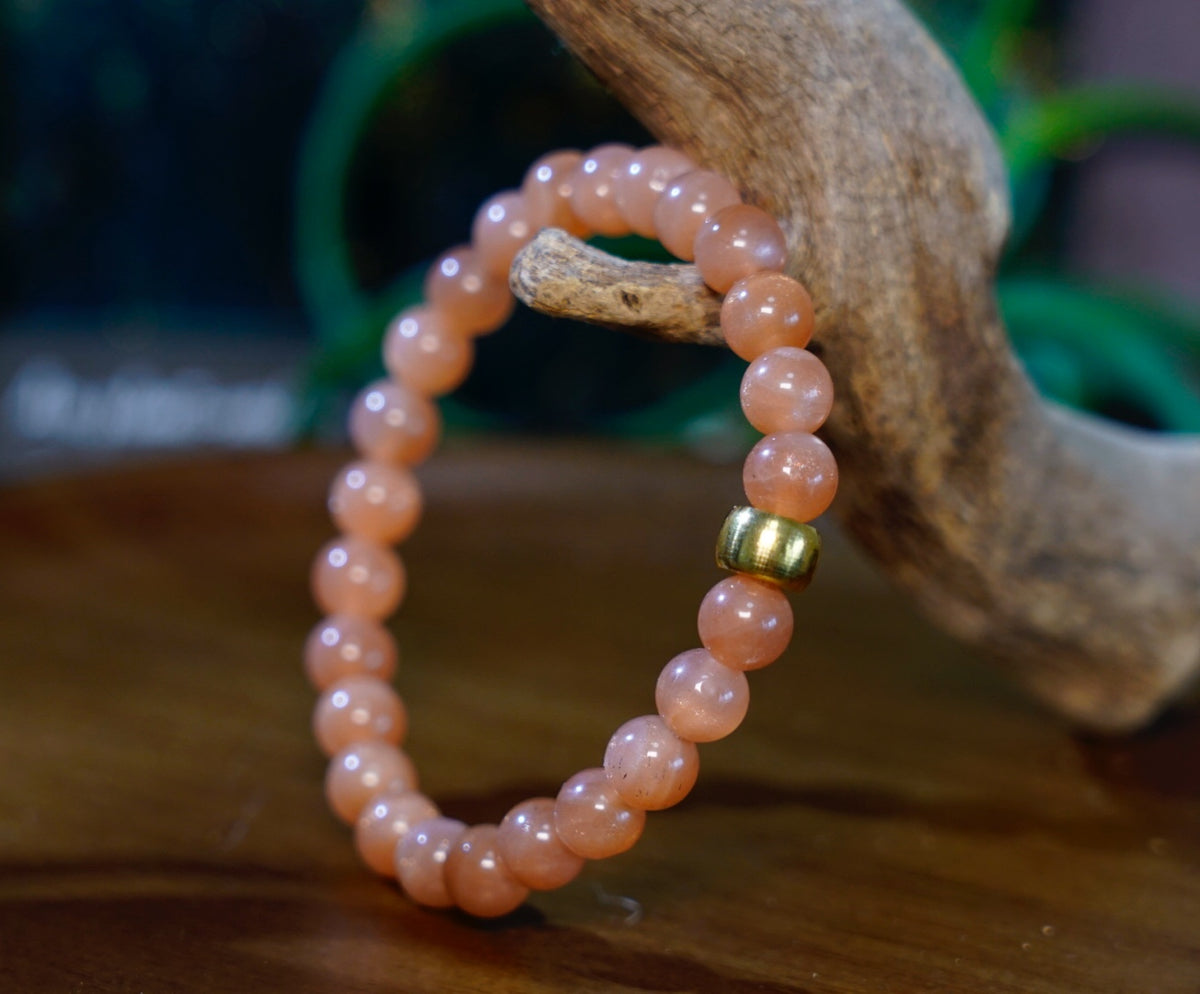 Sunstone Bracelet | Natural 7mm Stretch Beads