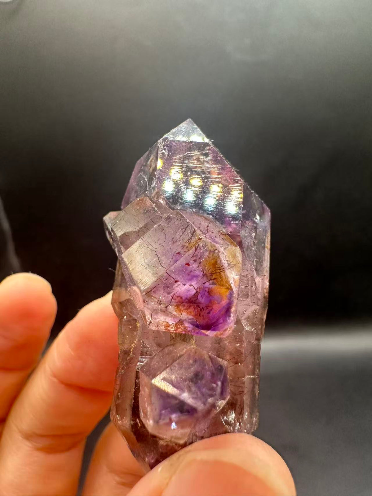 Super 7 Crystal Specimen with Layered Inclusions | 24g 2.8cm Exact Piece
