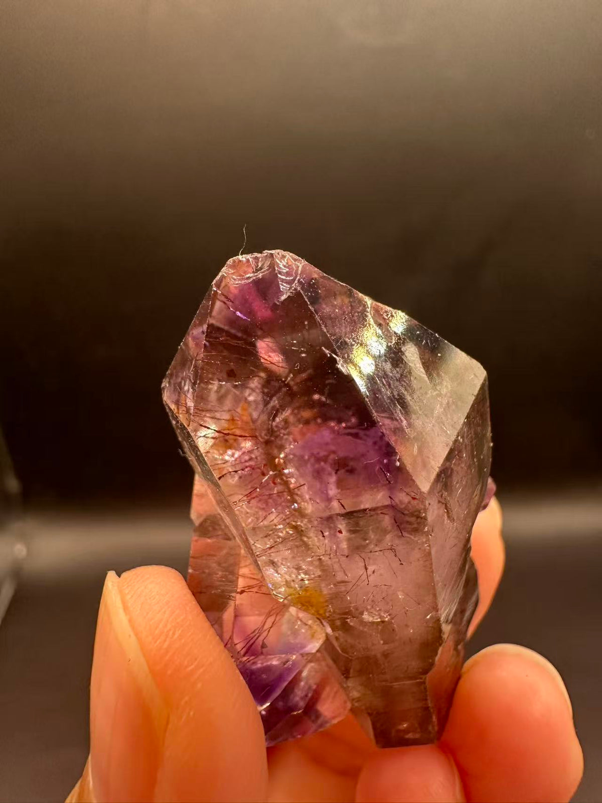 Super 7 Crystal Specimen with Layered Inclusions | 24g 2.8cm Exact Piece