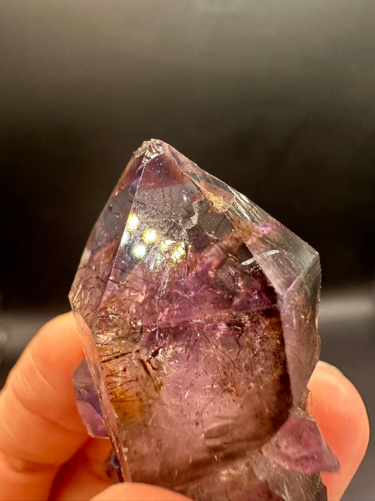 Super 7 Crystal Specimen with Layered Inclusions | 24g 2.8cm Exact Piece