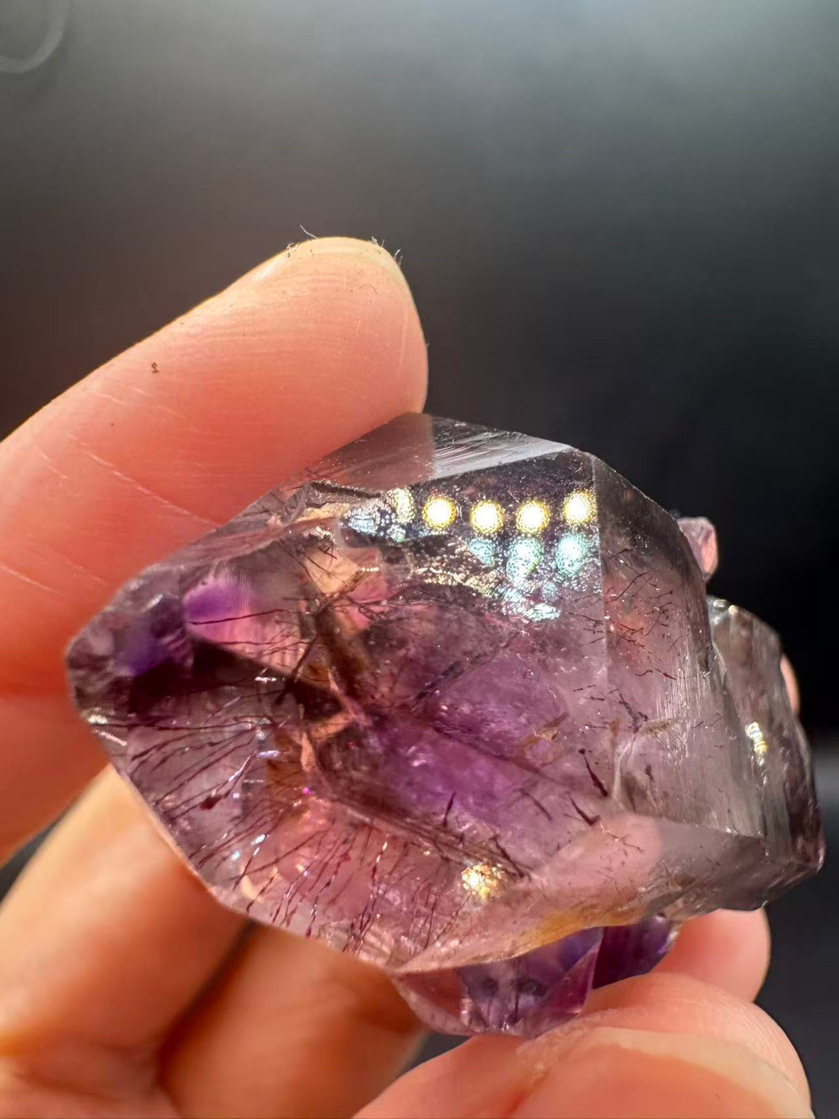 Super 7 Crystal Specimen with Layered Inclusions | 24g 2.8cm Exact Piece