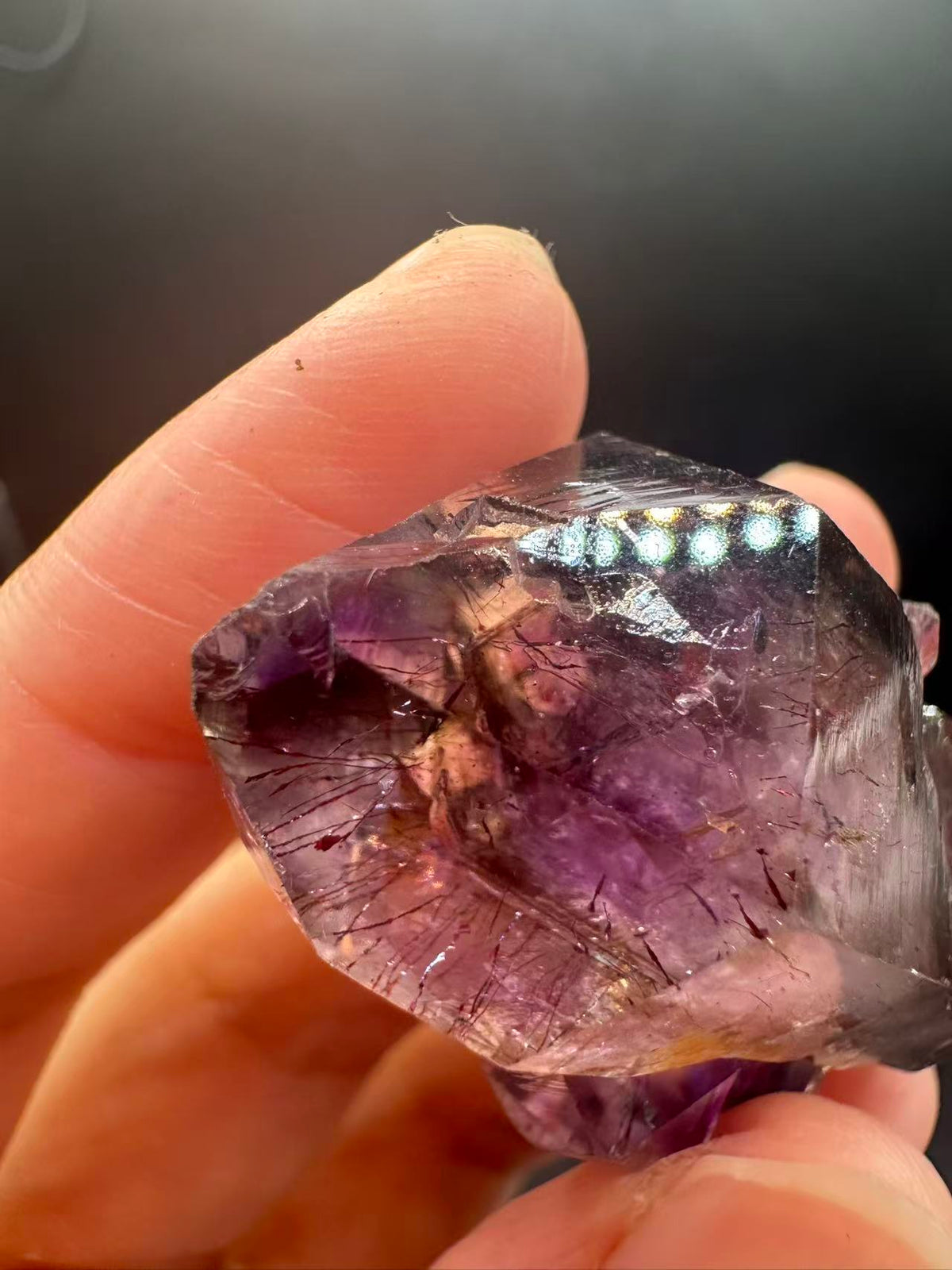 Super 7 Crystal Specimen with Layered Inclusions | 24g 2.8cm Exact Piece