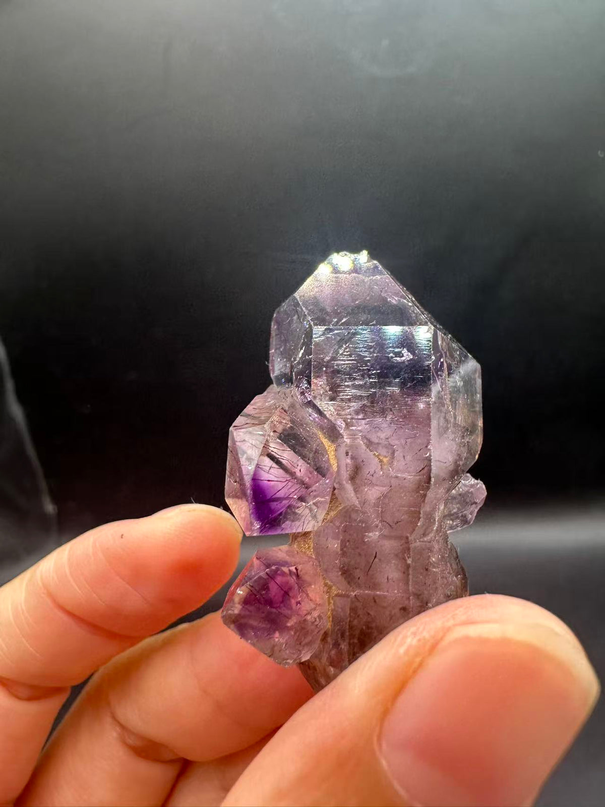 Super 7 Crystal Specimen with Layered Inclusions | 24g 2.8cm Exact Piece