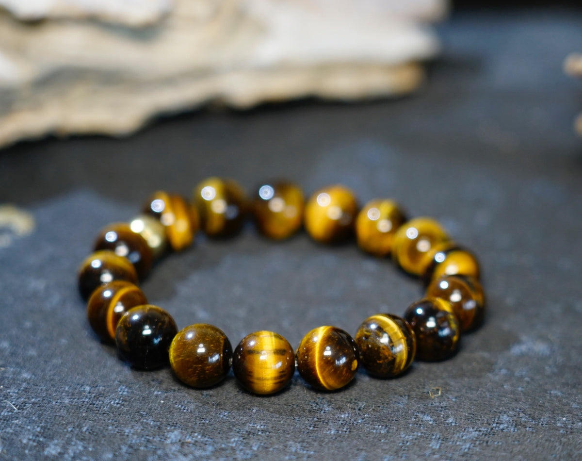 Tiger’s Eye Bracelet | Natural Stretch Beads 8mm & 10mm