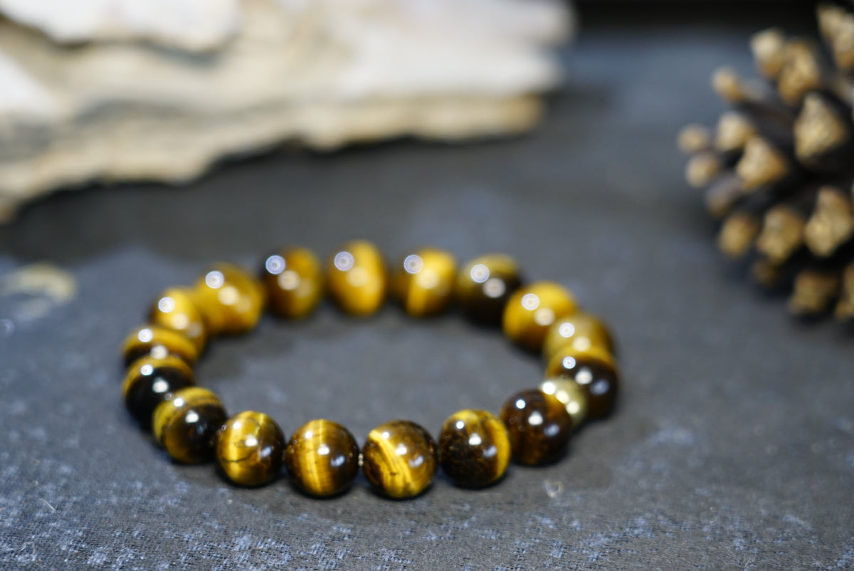 Tiger’s Eye Bracelet | Natural Stretch Beads 8mm & 10mm