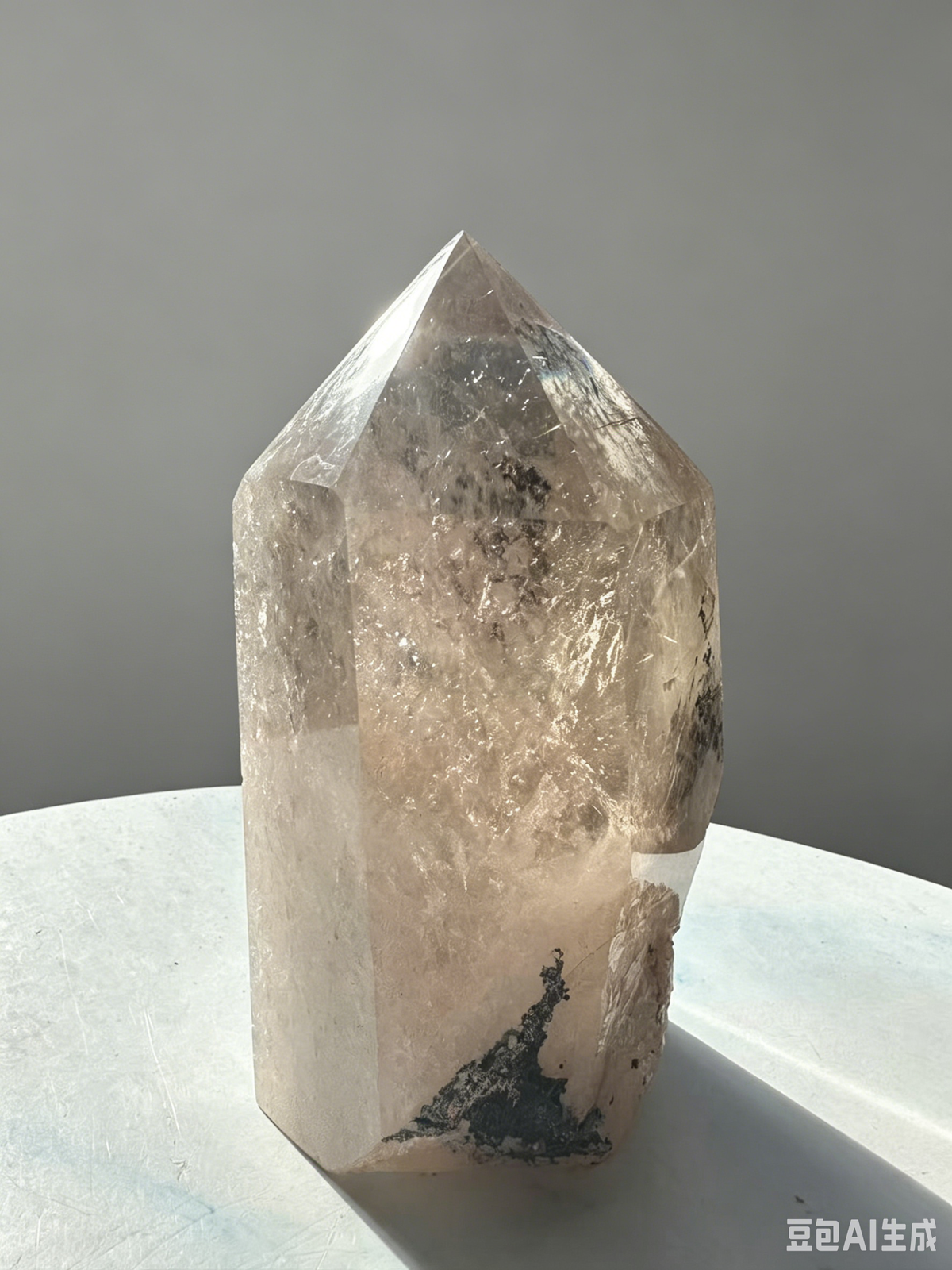 Smoky Garden Quartz Tower – 945g, Golden Rutile — exact crystal, view 3 of 12