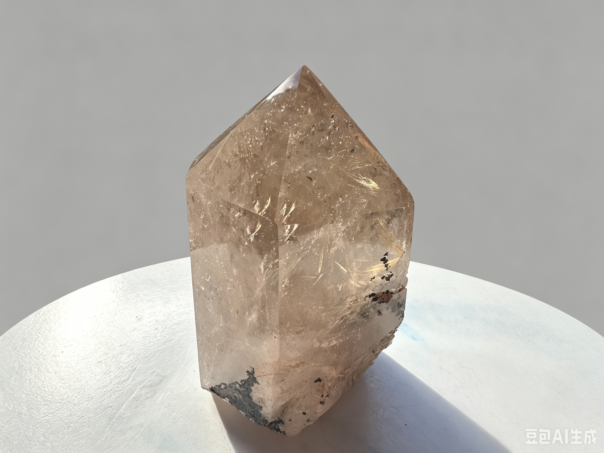 Smoky Garden Quartz Tower – 945g, Golden Rutile — exact crystal, view 5 of 12