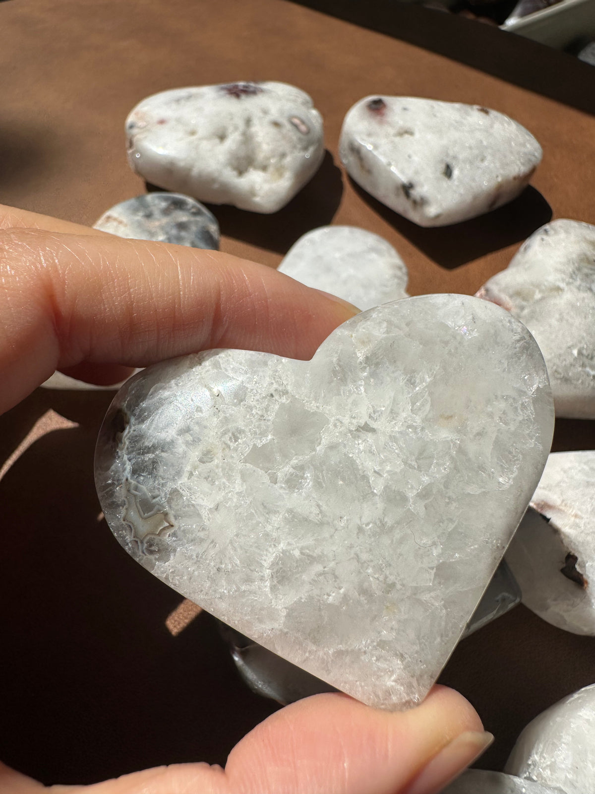 Agate Heart – Natural Polished Stone 4–5cm product photo 4