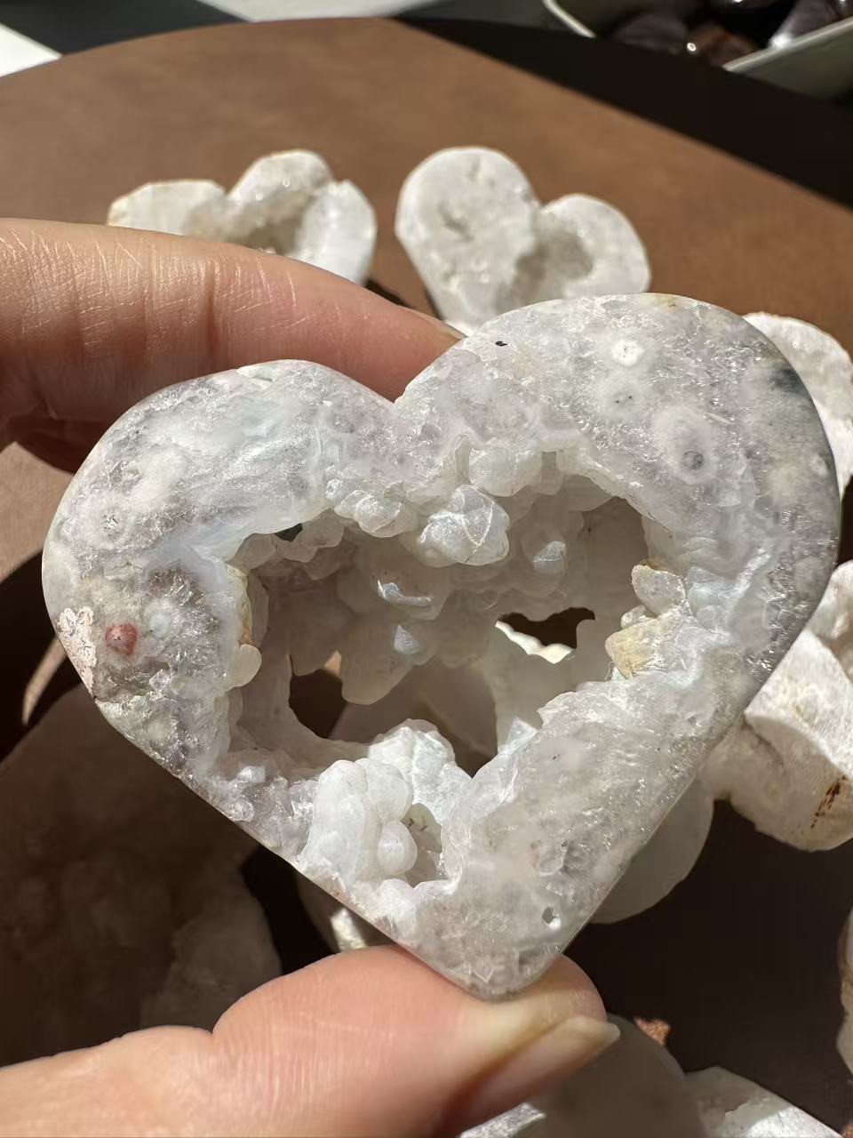 Druzy Agate Heart | Natural Crystal 4–5cm