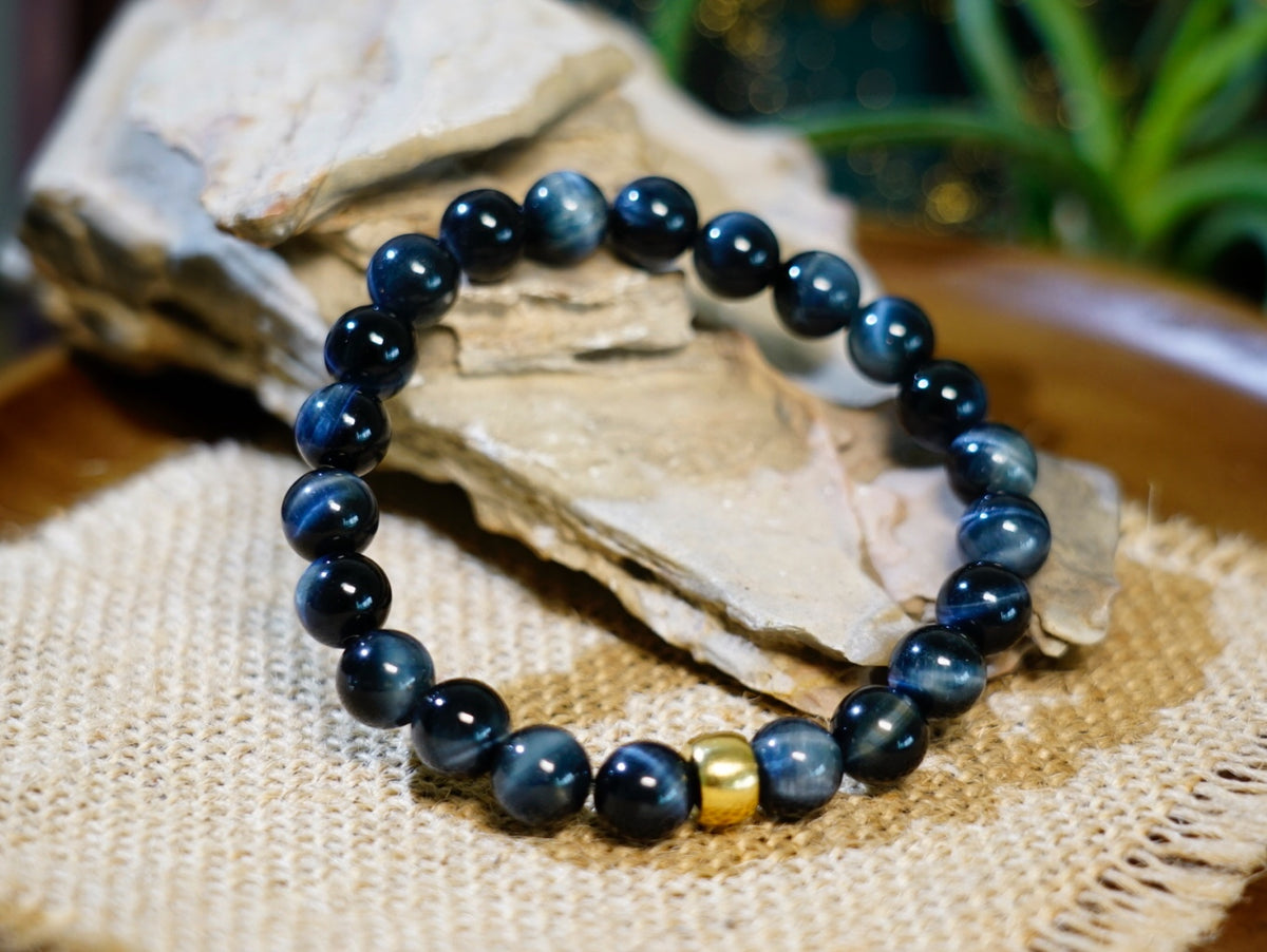 Blue Tiger Eye crystal bracelet alternate product view
