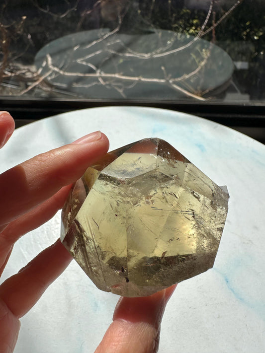 Exact Piece #2 — Brazilian Citrine Freeform with Rainbow, 127g, photo 1