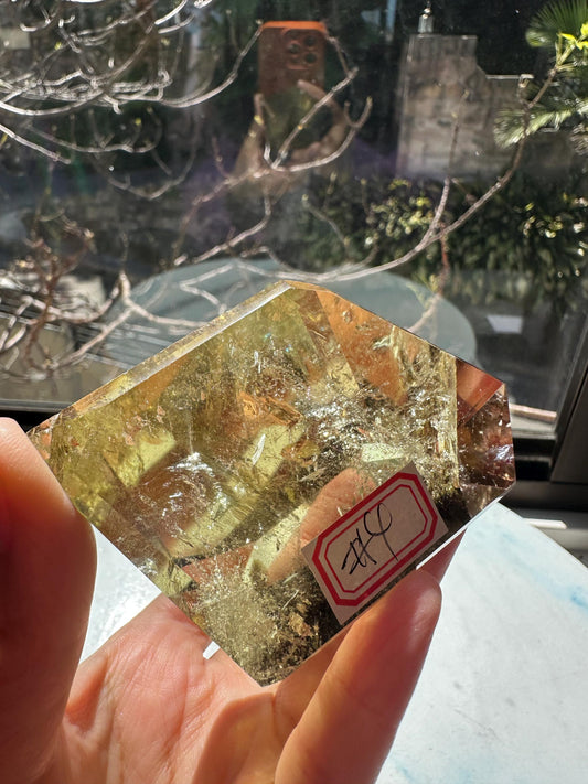 Exact Piece #4 — Brazilian Citrine Freeform with Rainbow, 191g, photo 1