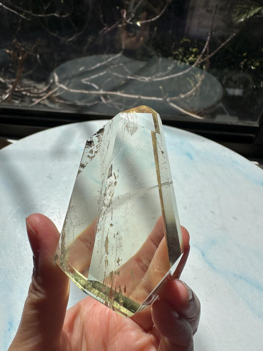 Exact Piece #5 — Ultra Clear Brazilian Citrine Freeform, 110g, photo 1