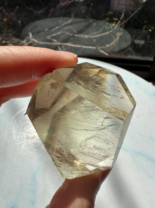 Exact Piece #6 — Brazilian Citrine Freeform with Rainbow, 101g, photo 1