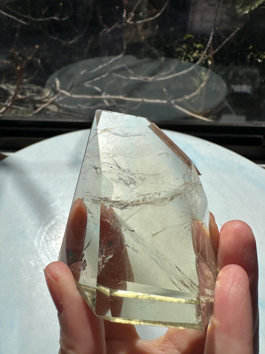 Exact Piece #7 — Ultra clear Brazilian Citrine Freeform, 148g, photo 1