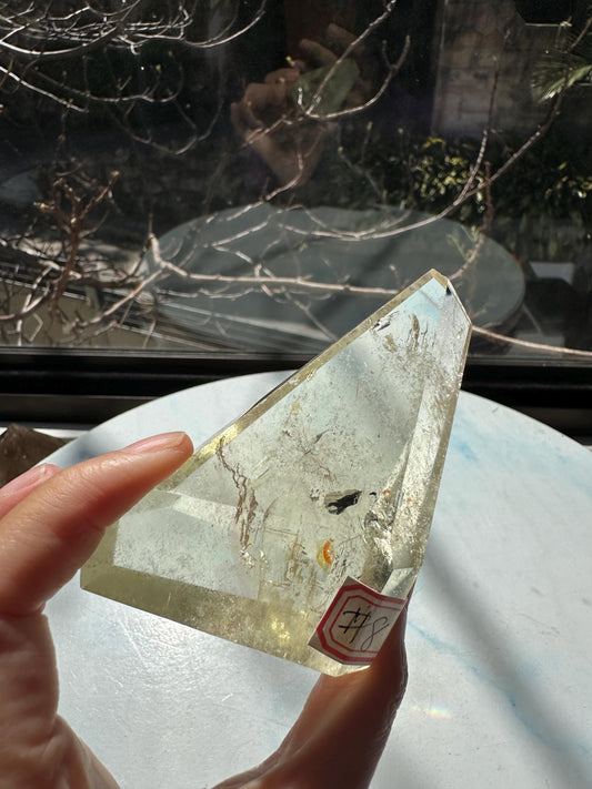 Exact Piece #8 — Internal rainbow Brazilian Citrine Freeform, 162g, photo 1