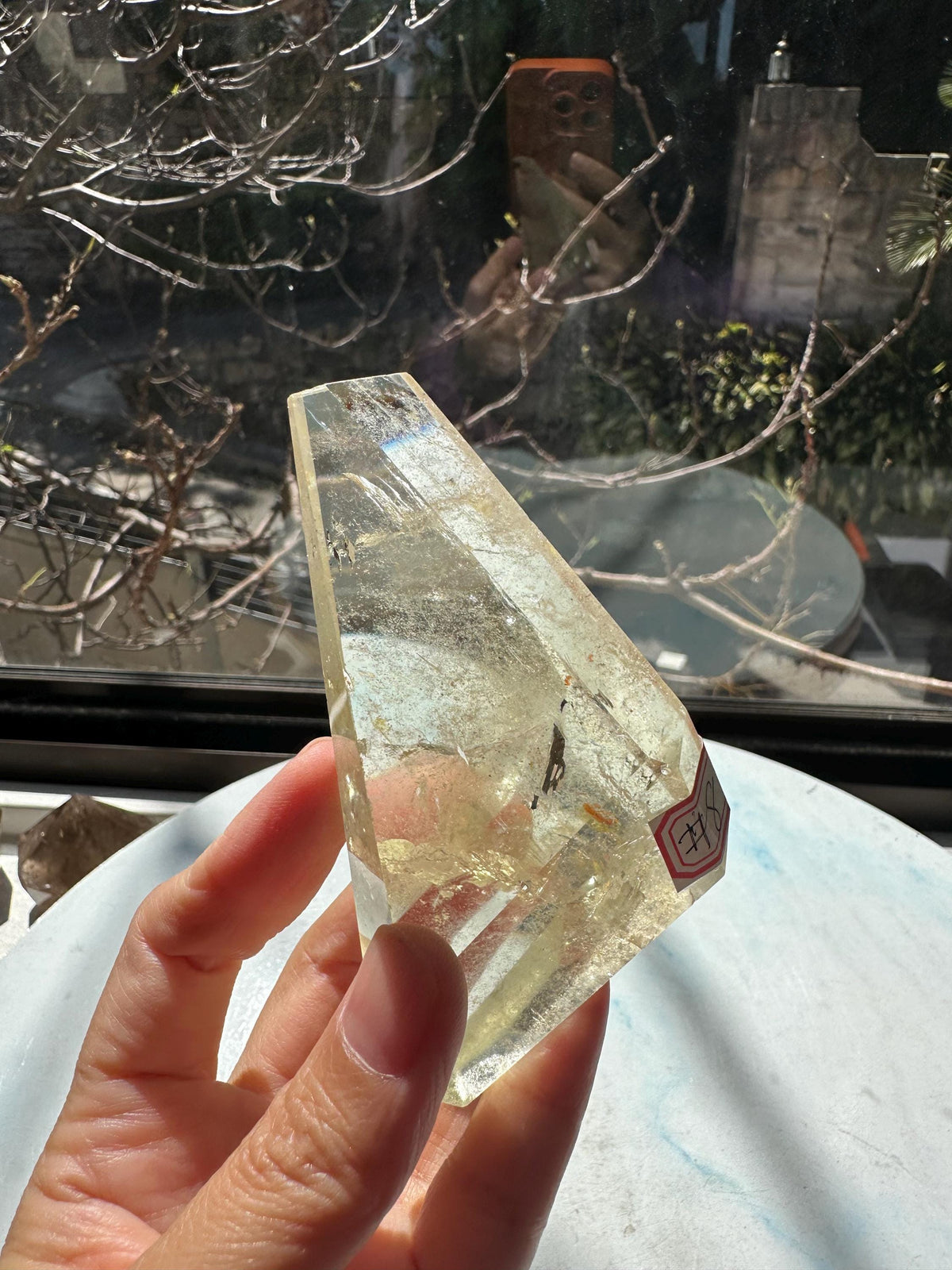 Exact Piece #8 — Internal rainbow Brazilian Citrine Freeform, 162g, photo 10