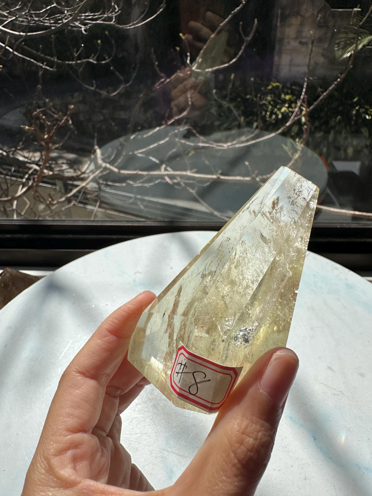 Exact Piece #8 — Internal rainbow Brazilian Citrine Freeform, 162g, photo 2