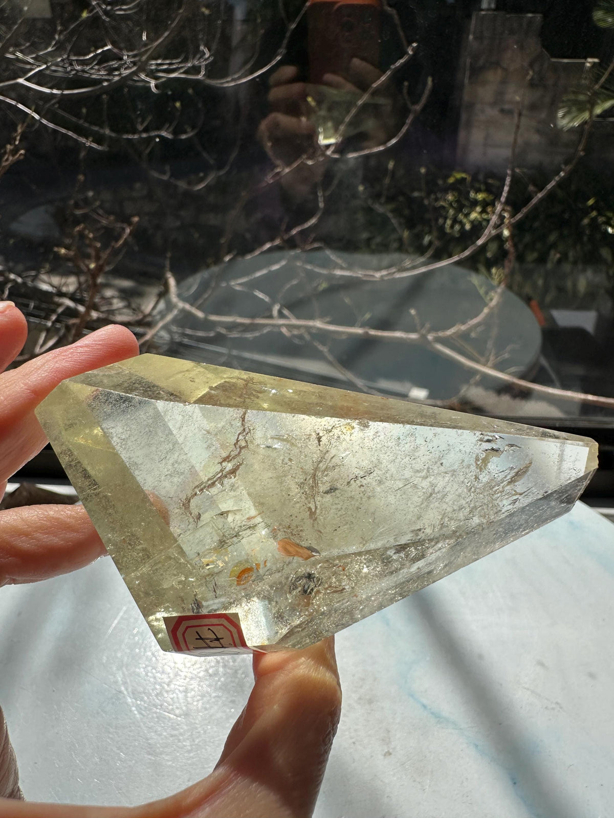 Exact Piece #8 — Internal rainbow Brazilian Citrine Freeform, 162g, photo 4