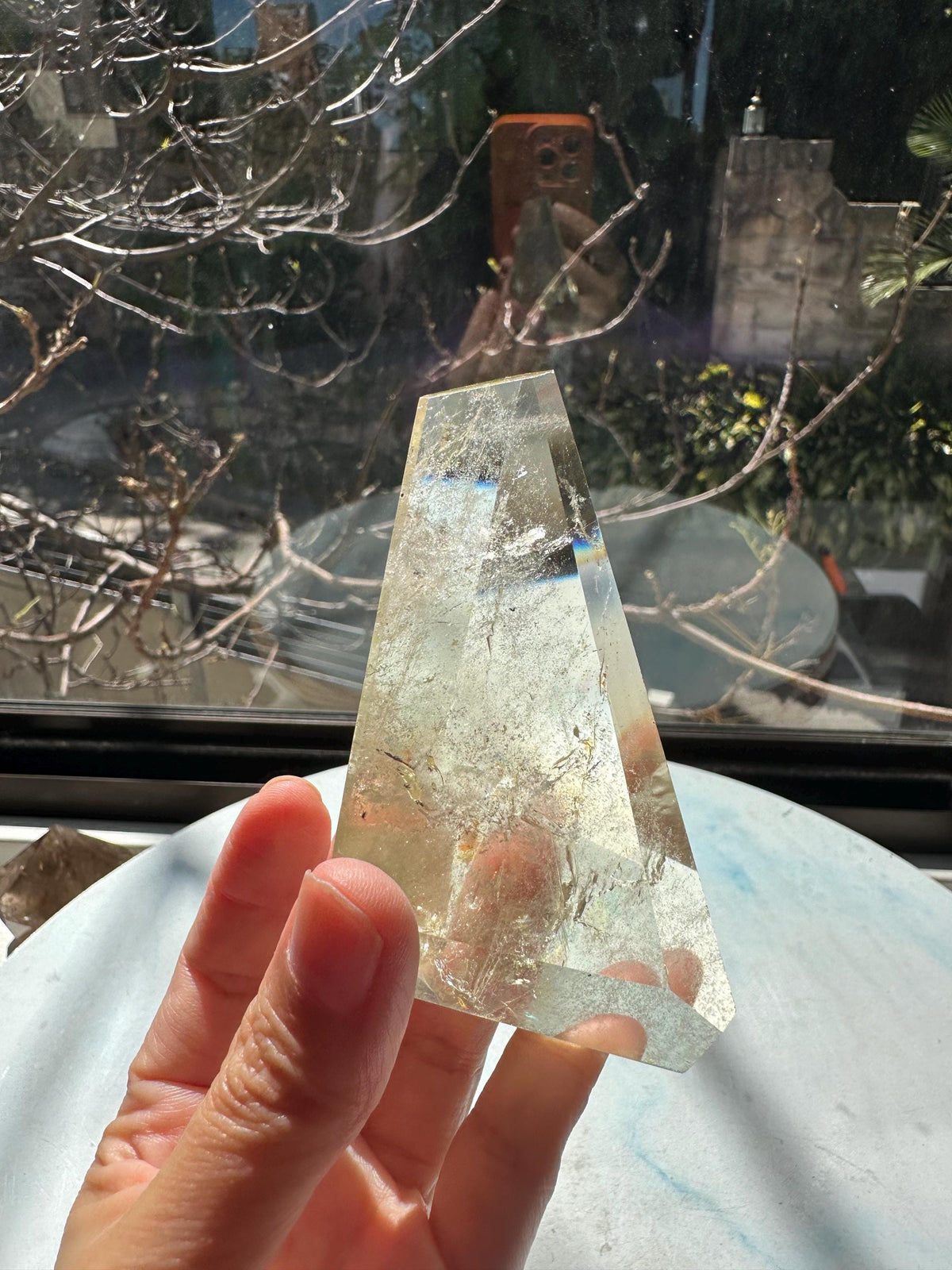 Exact Piece #8 — Internal rainbow Brazilian Citrine Freeform, 162g, photo 6